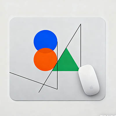 防滑硅胶办公鼠标垫：强吸附桌面不位移，办公操作更稳准